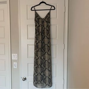 Karlie snakeskin-print lightweight maxi dress